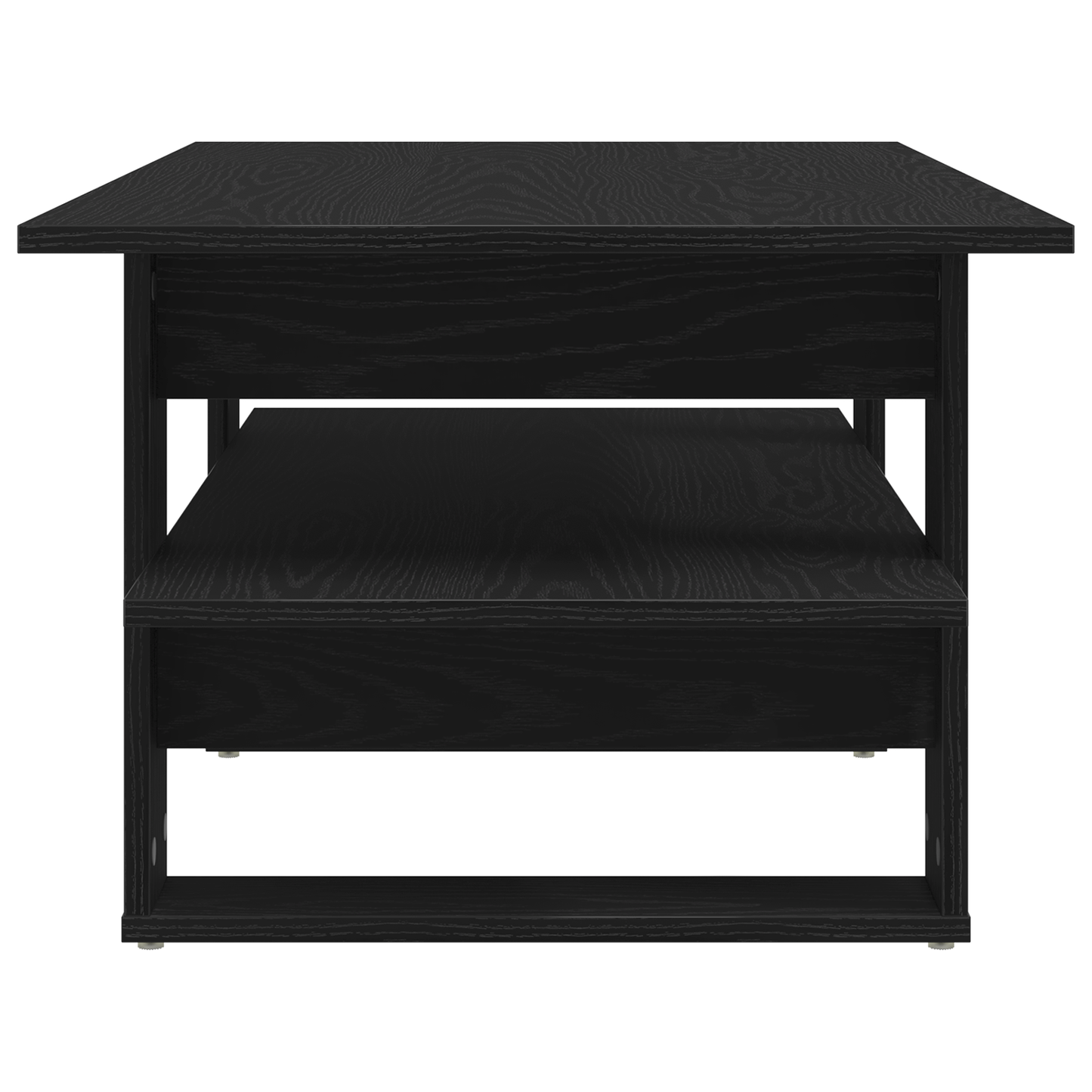 Kaffebord Sort Eg 102X55X42 Cm Konstrueret Træ