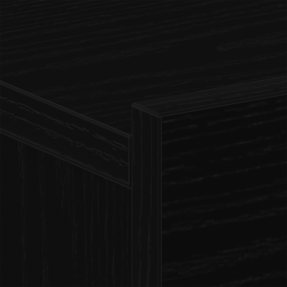 Sengebord Sort Eg 40X30X30 Cm Lavet Af Træ