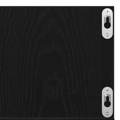 Cd-Hylde I Sort Eg 75X18X18 Cm I Konstrueret Træ