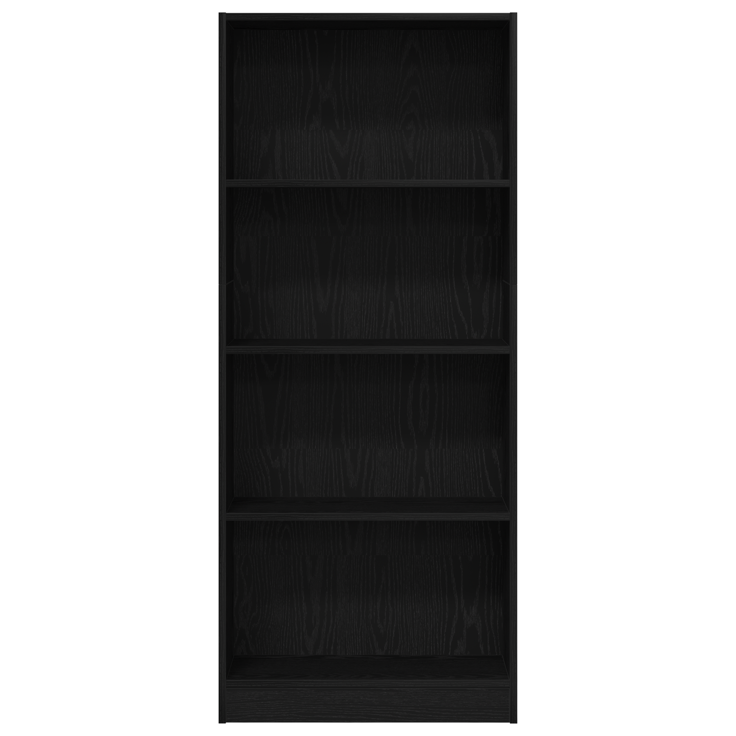 Bogreol Sort Eg 60 X 24 X 143 Cm Konstrueret Træ