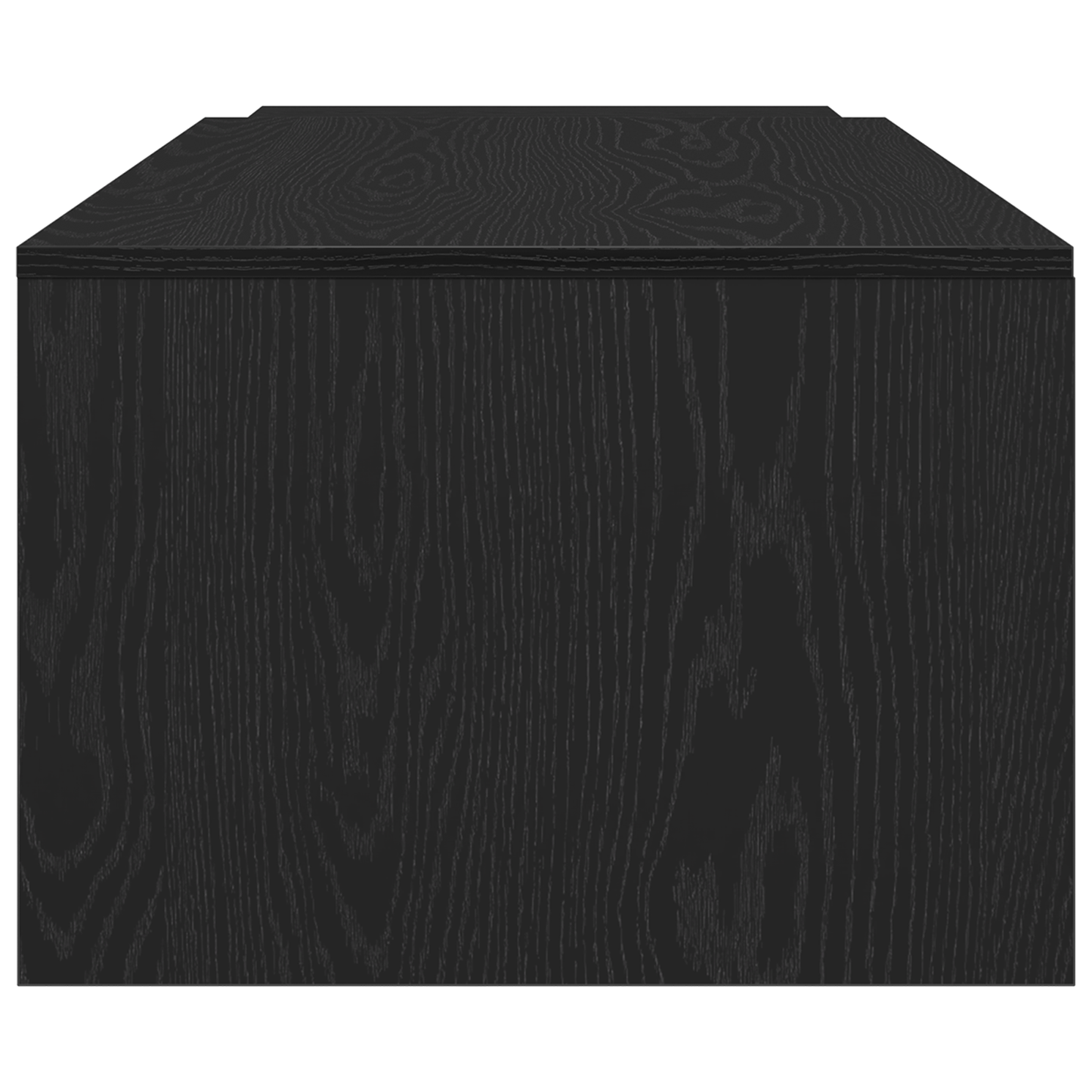Kaffebord I Sort Egetræ 150X50X35 Cm - Fremstillet Af Træ