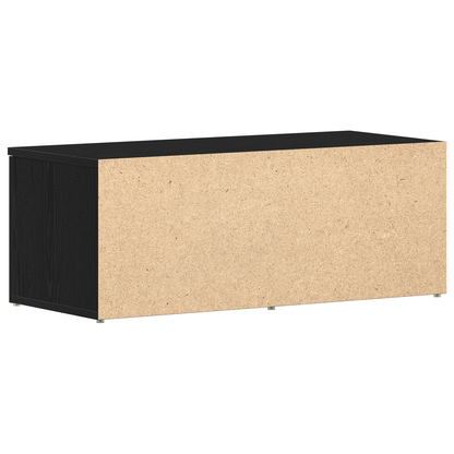 Tv-Bord Med Skuffe Sort 80 X 34 X 30 Cm Konstrueret Træ
