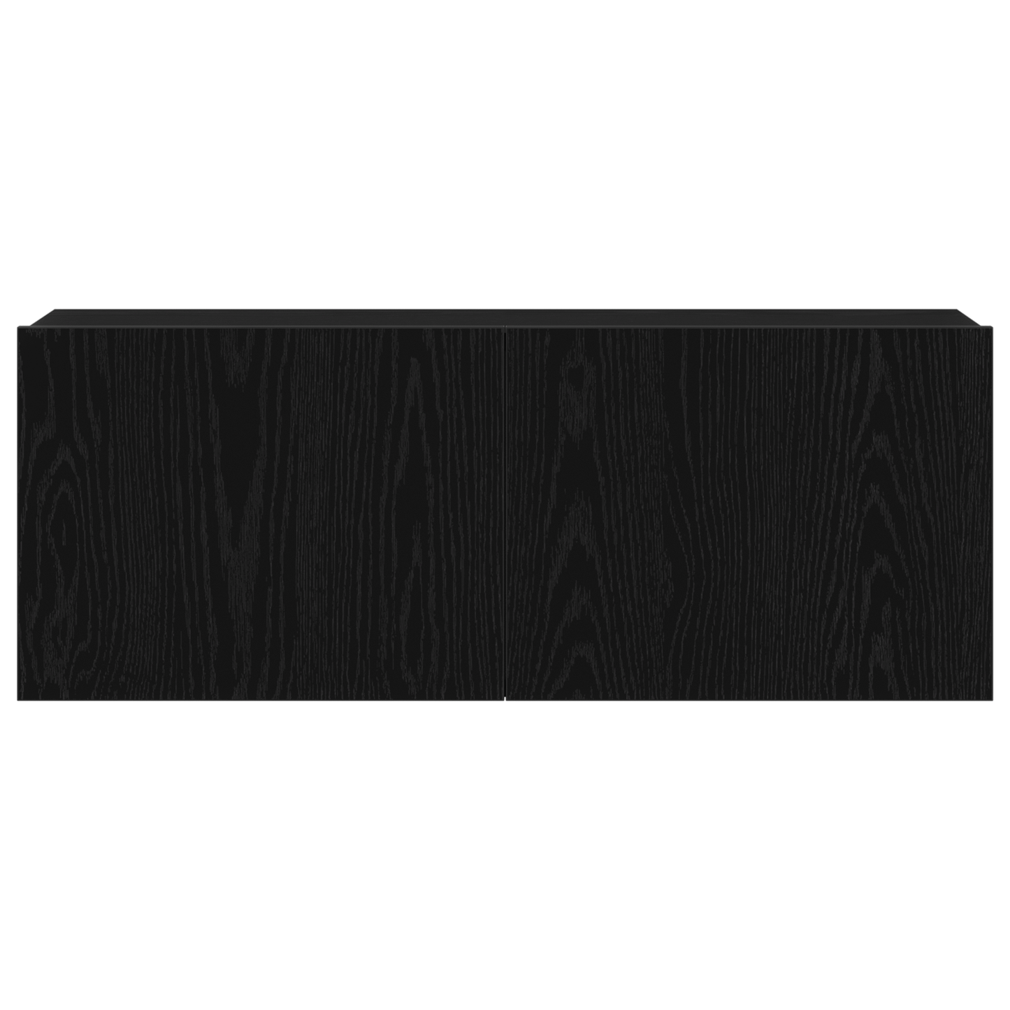 Tv Skabe Vægmonteret Sort Eg 80 X 30 X 30 Cm Konstrueret Træ