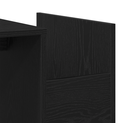 Kaffebord Sort Eg 90X45X35 Cm Ingeniørtræ