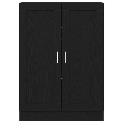 Bogskab Sort Eg 82.5 X 30.5 X 115 Cm Konstrueret Træ