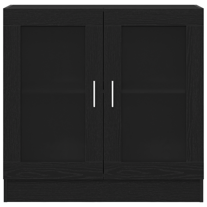 Bogskab Sort Eg 82.5 X 30.5 X 80 Cm Konstrueret Træ