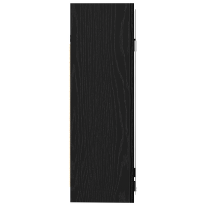 Badeværelsesspejlskab Med Hylde Sort Eg 62,5 X 20,5 X 64 Cm