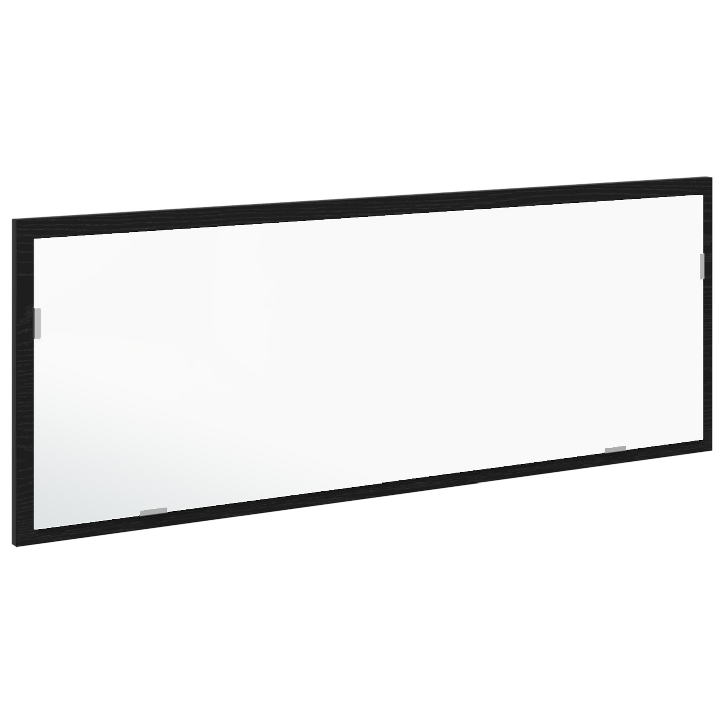 Led Badeværelsesspejl Sort Eg 100 X 8,5 X 37 Cm Konstrueret Træ