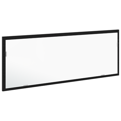 Led Badeværelsesspejl Sort Eg 100 X 8,5 X 37 Cm Konstrueret Træ