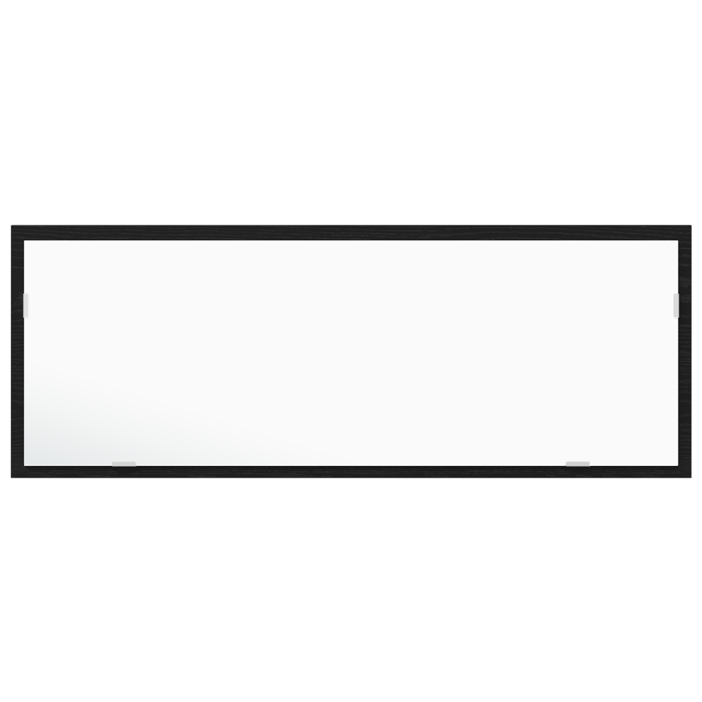 Led Badeværelsesspejl Sort Eg 100 X 8,5 X 37 Cm Konstrueret Træ
