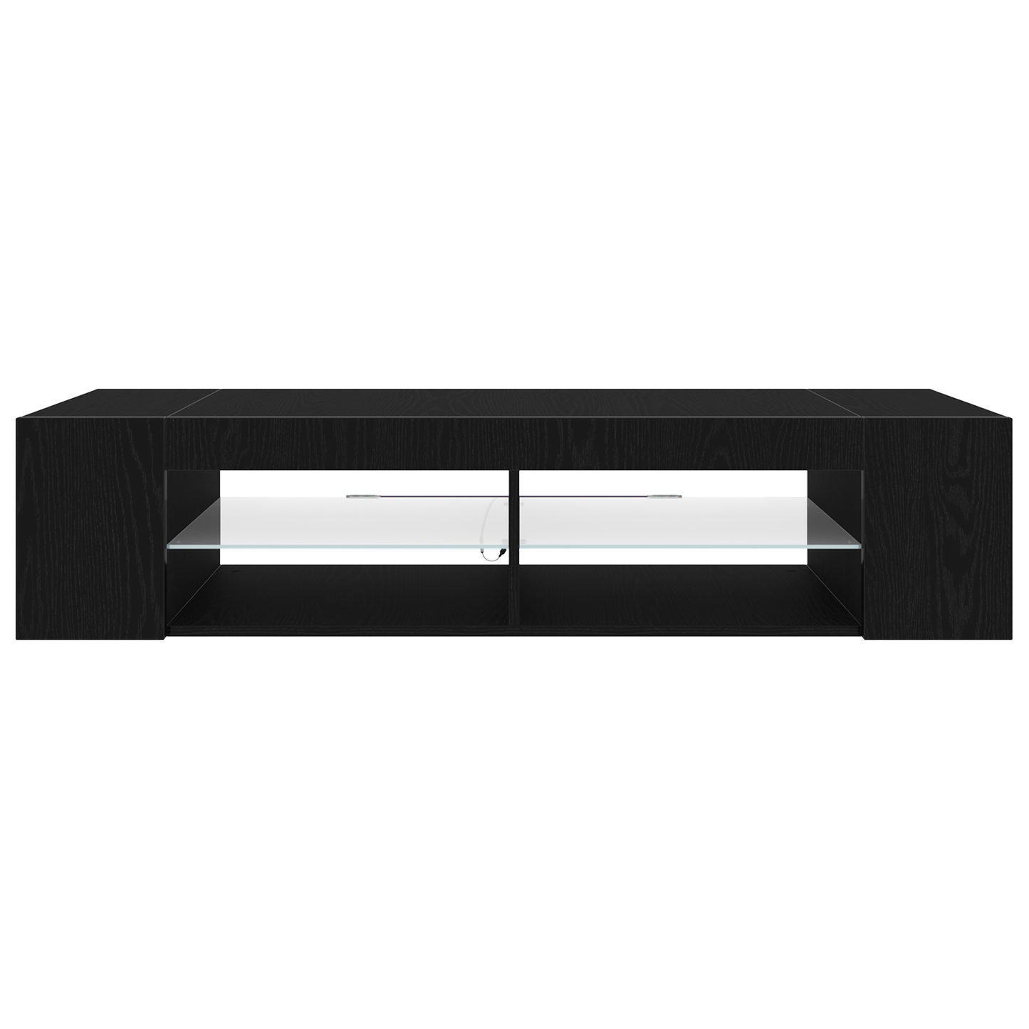 Tv-Skab Sort 135 X 39 X 30 Cm Konstrueret Træ