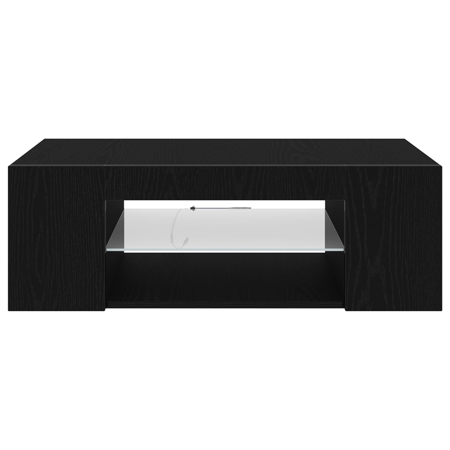 Tv-Skab Sort 90 X 39 X 30 Cm Konstrueret Træ