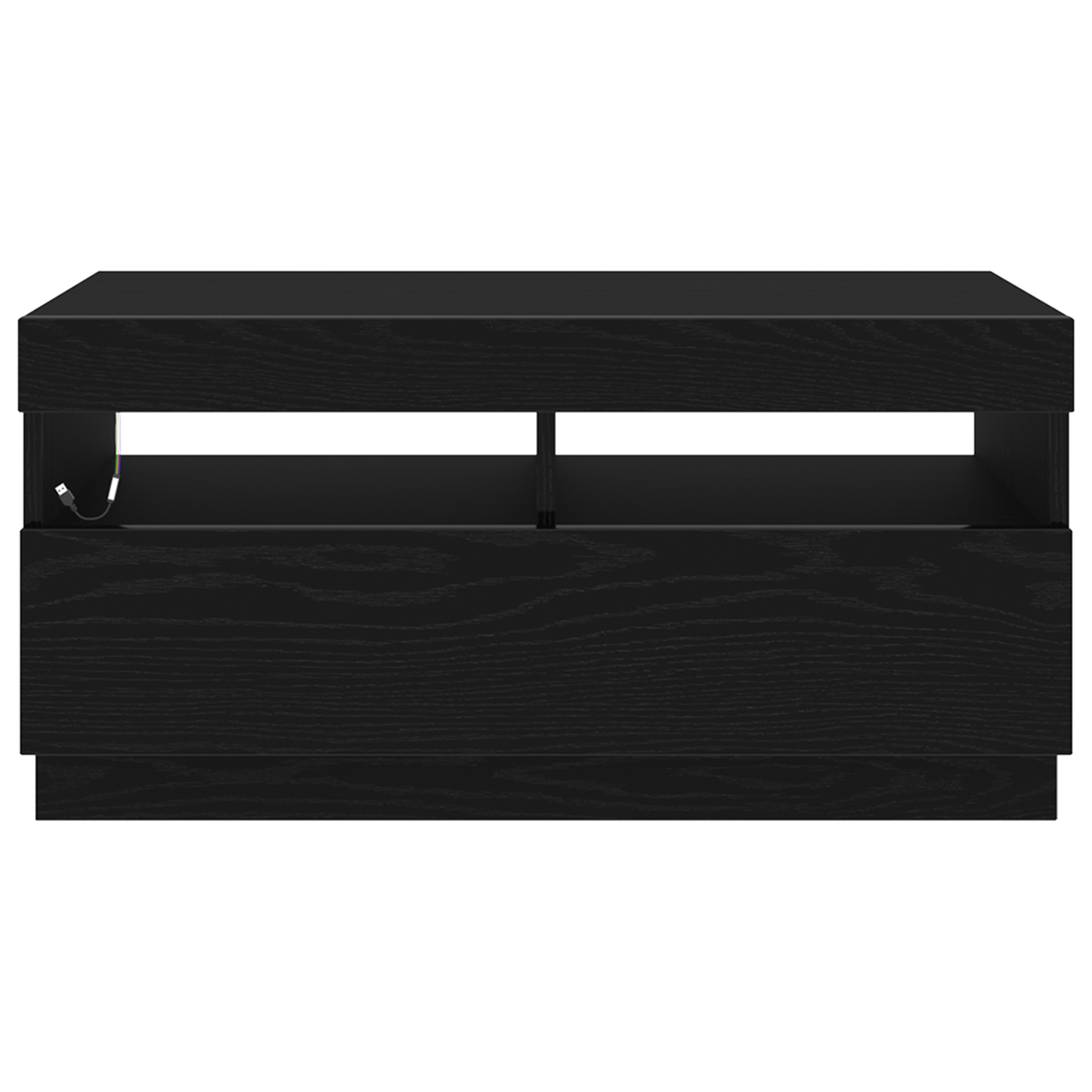 Tv-Skab Sort 80 X 35 X 40 Cm Konstrueret Træ