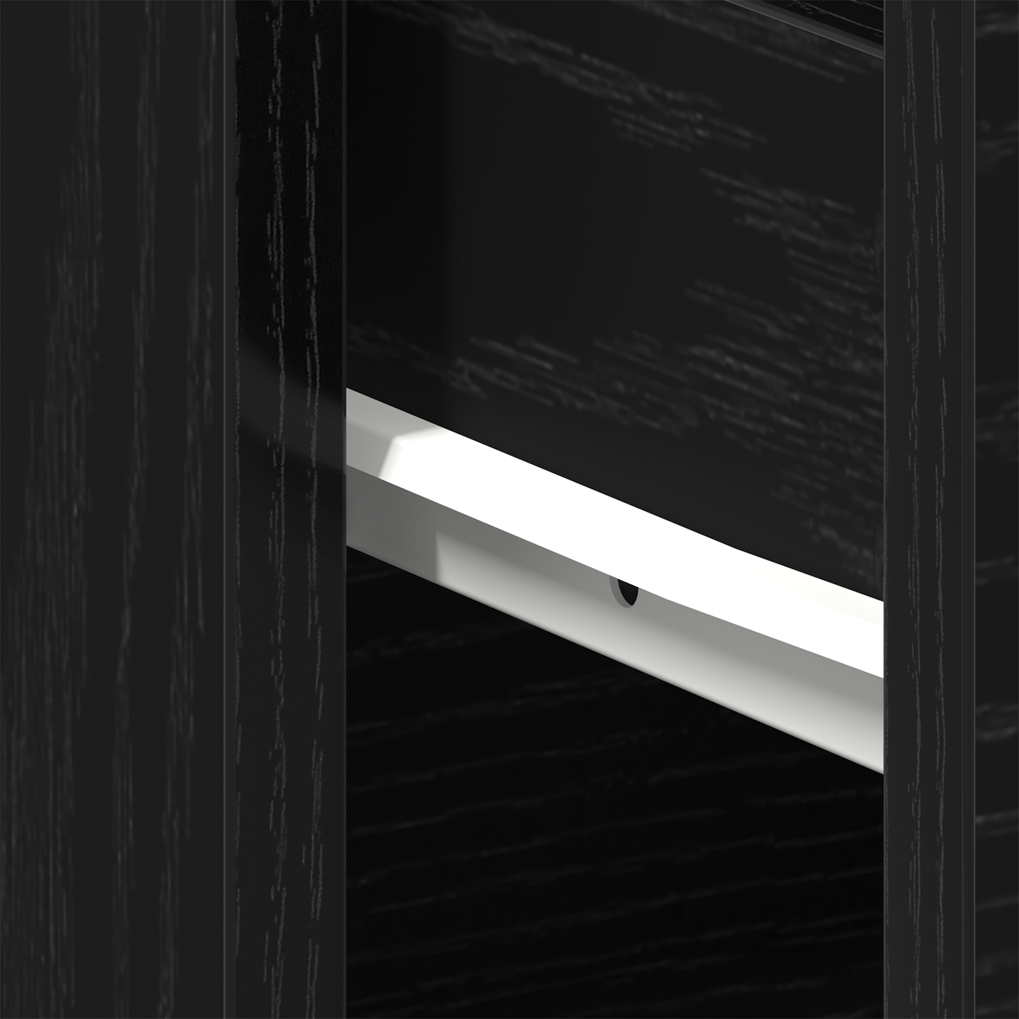 Sengeborde 2 Stk Sort Eg 40X30X39 Cm Lavet Af Træ