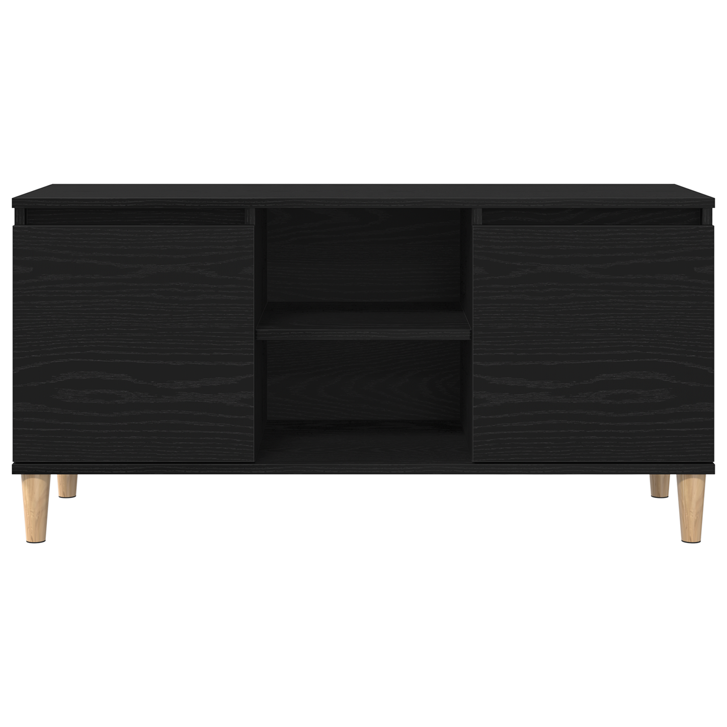 Tv-Skab Sort 102 X 35 X 50 Cm Konstrueret Træ