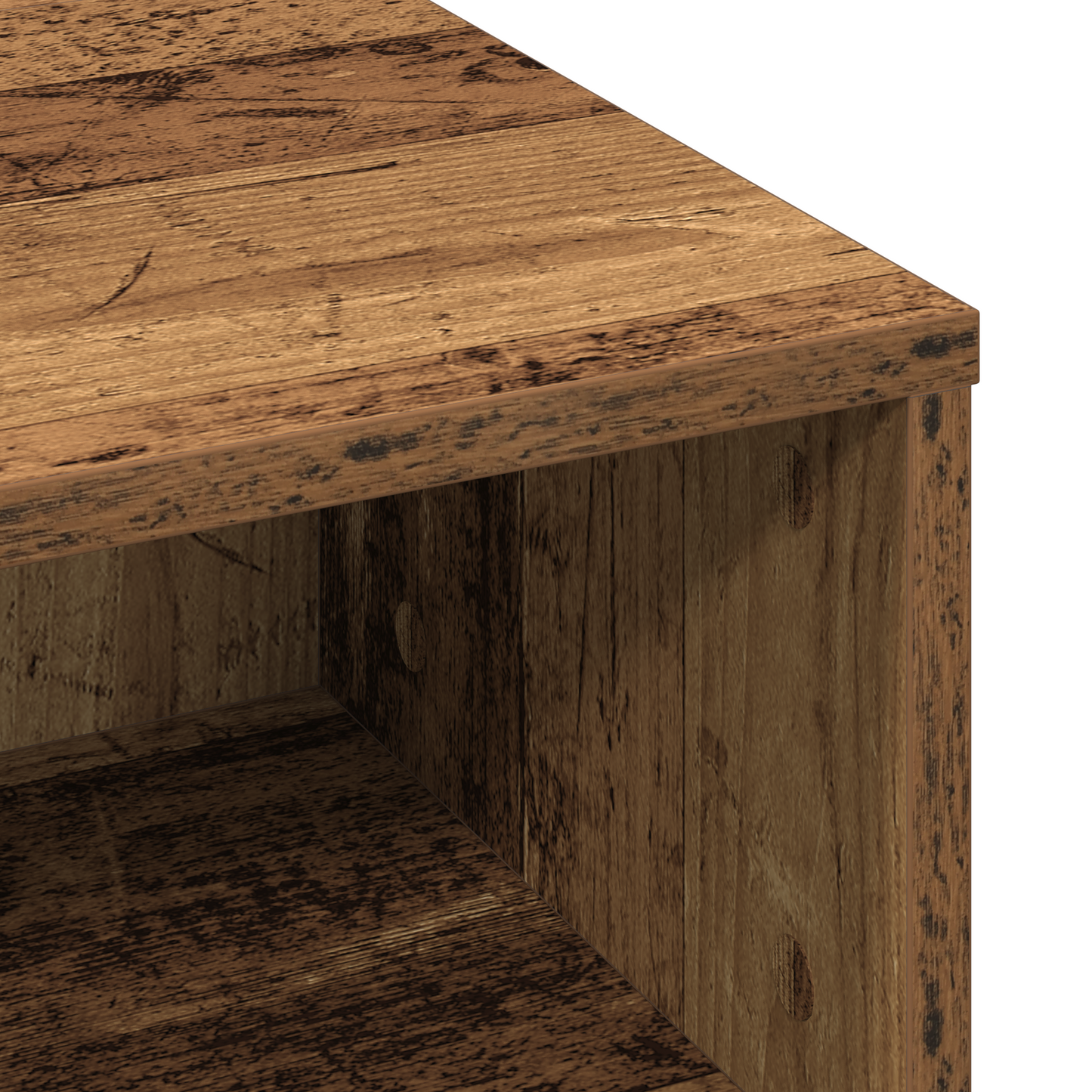 Kaffebord Gammelt Træ 60X60X30 Cm Ingeniørtræ