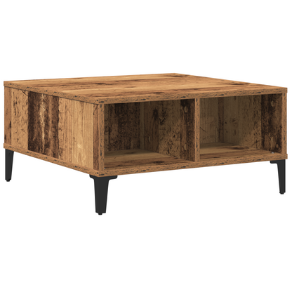 Kaffebord Gammelt Træ 60X60X30 Cm Ingeniørtræ