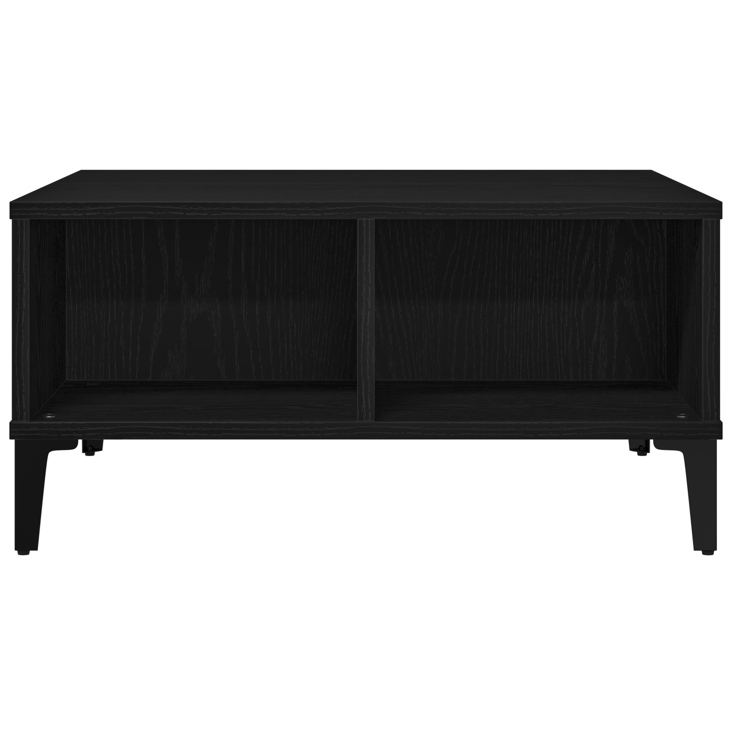 Kaffe Bord Sort Eg 60X60X30 Cm Konstrueret Træ