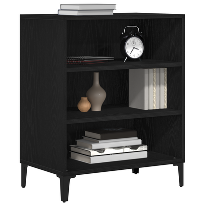 Skænk Sort Eg 57X35X70 Cm Tekstureret Træ