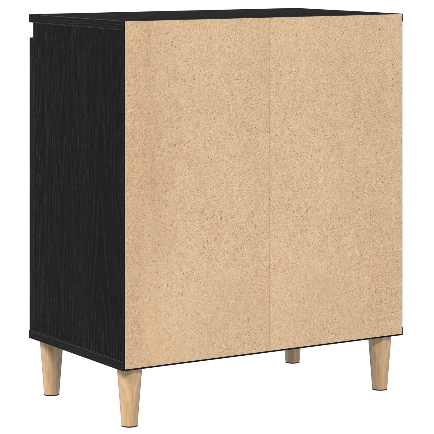 Sideboard Sort 60 X 35 X 70 Cm Konstrueret Træ