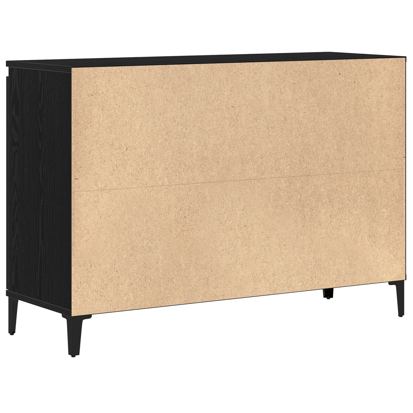 Sideboard Med Skuffe Sort 104 X 35 X 70 Cm Konstrueret Træ