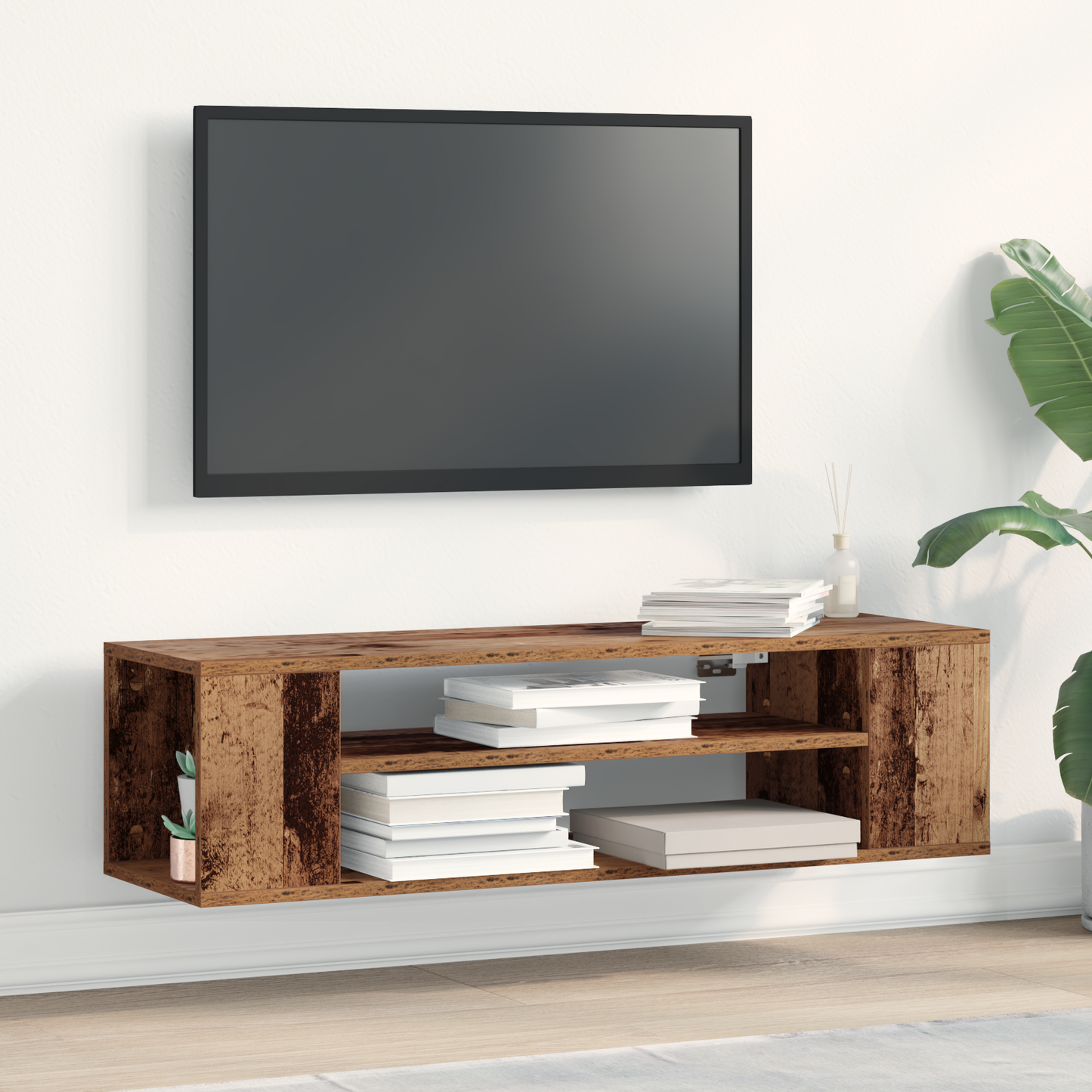 Tv-Skab Brun 100 X 30 X 26.5 Cm Konstrueret Træ