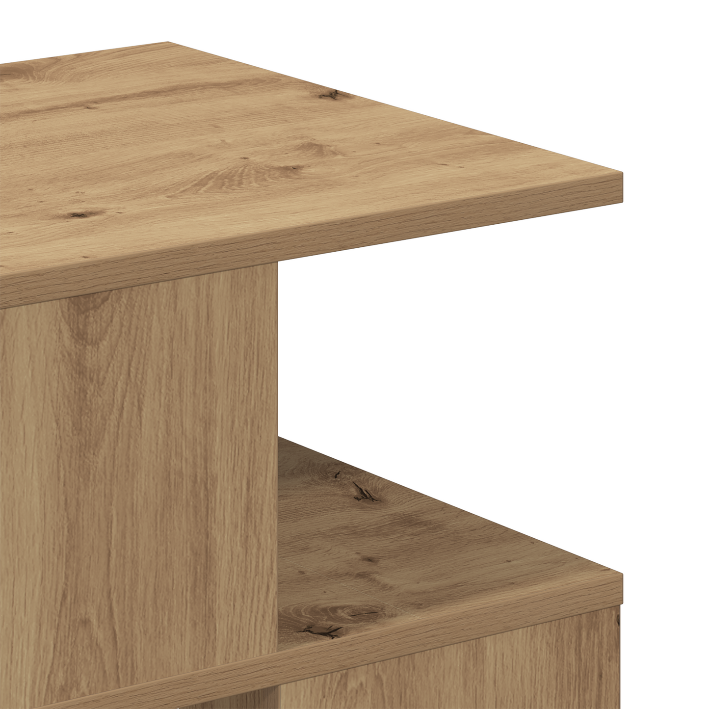 Artisan Sidebord I Eg 40X40X40 Cm - Konstrueret Træ