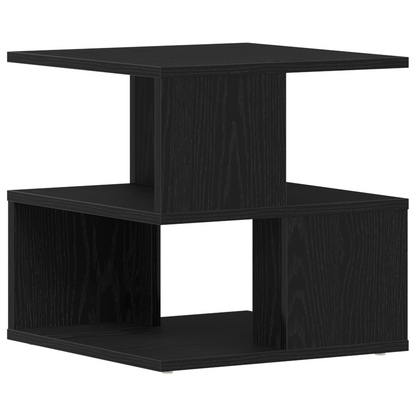 Sidebord Sort Eg 40X40X40 Cm Ingeniørtræ