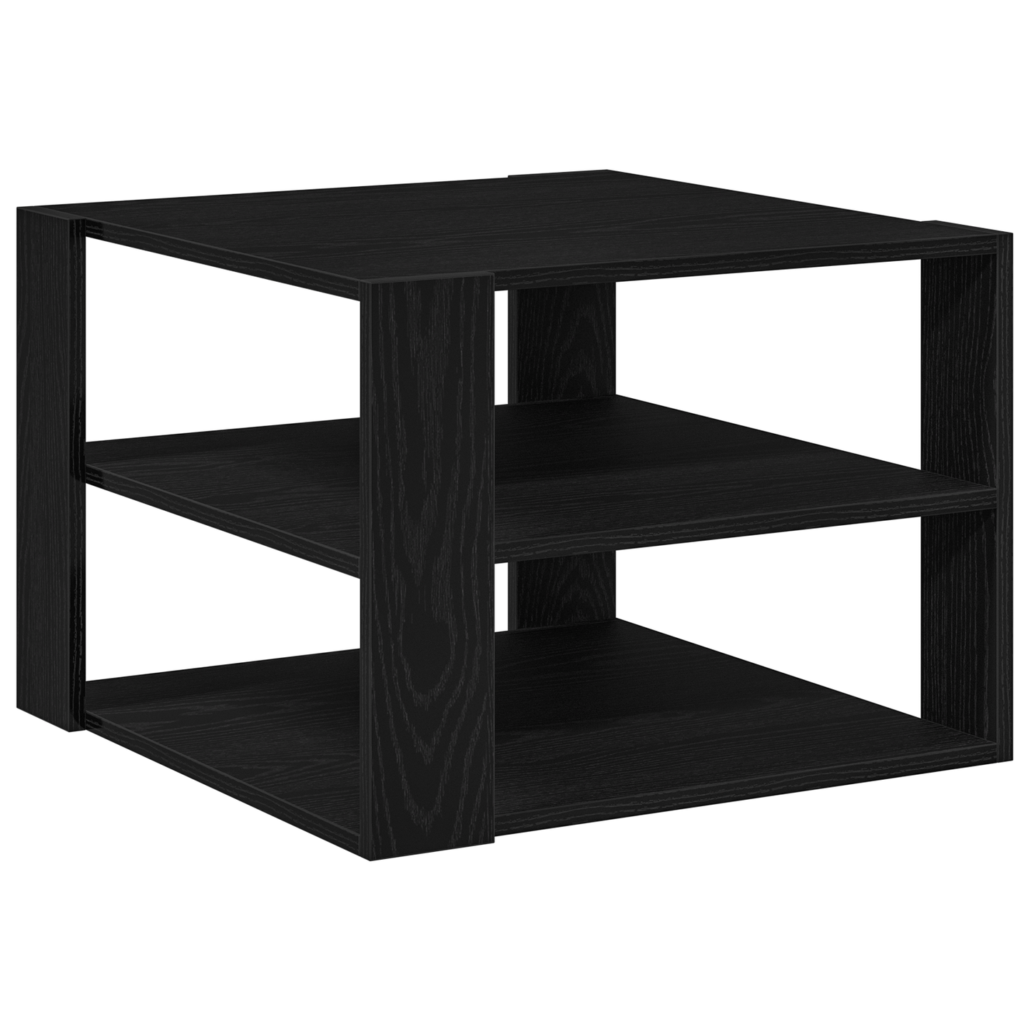 Sofabord Sort Eg 59,5X59,5X40 Cm Konstrueret Træ