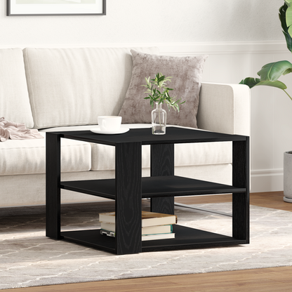 Sofabord Sort Eg 59,5X59,5X40 Cm Konstrueret Træ