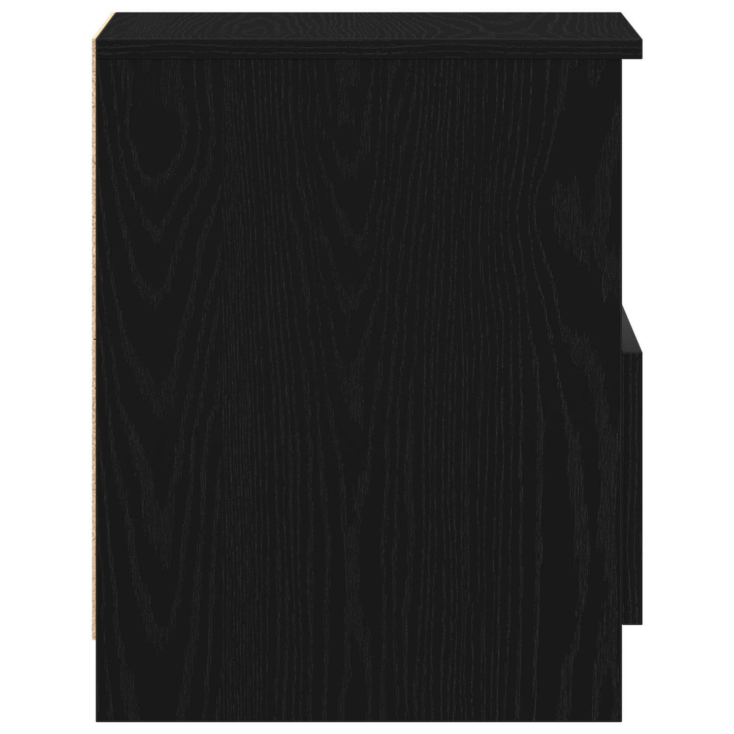 Sengeborde 2 Stk Sort Eg 40X40X50 Cm Bygget I Træ
