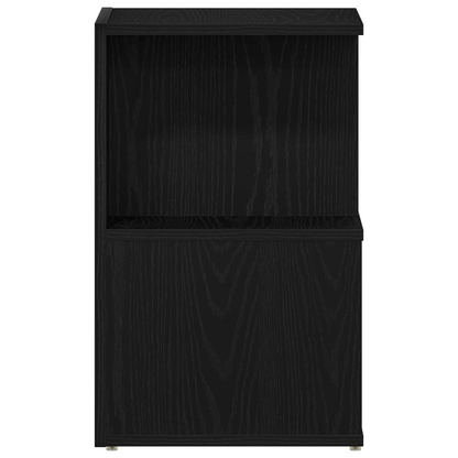 Sengeborde 2 Stk Sort Eg 35X35X55 Cm Constricted Wood