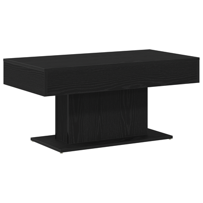 Kaffebord Sort Eg 96X50X45 Cm Lavet Af Træ