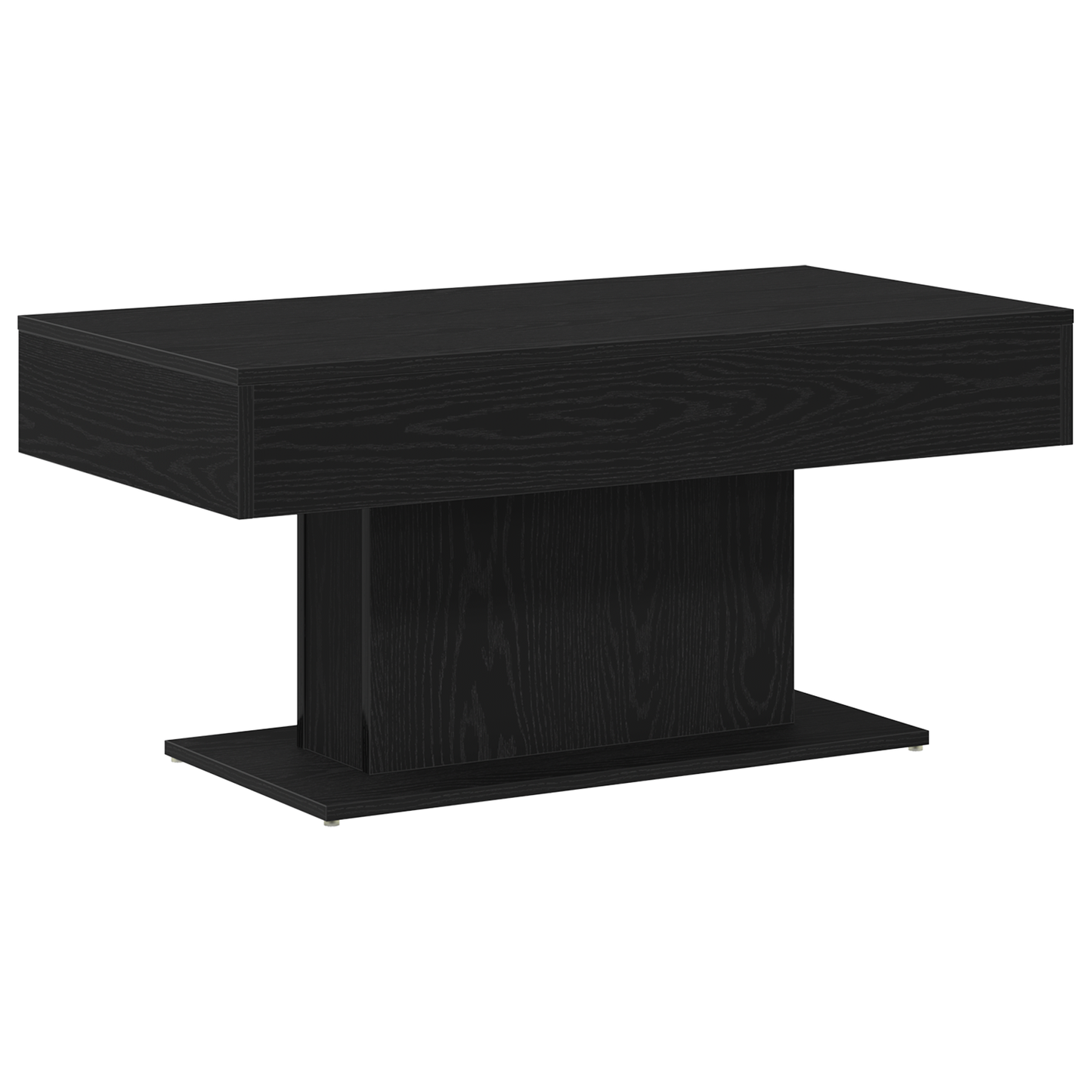Kaffebord Sort Eg 96X50X45 Cm Lavet Af Træ