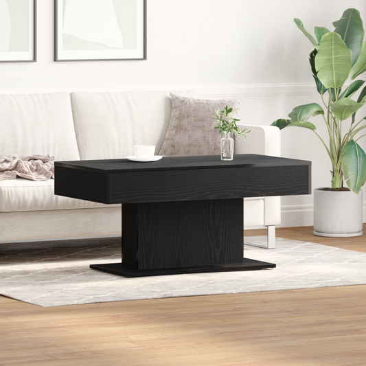 Kaffebord Sort Eg 96X50X45 Cm Lavet Af Træ