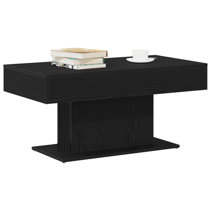 Kaffebord Sort Eg 96X50X45 Cm Lavet Af Træ