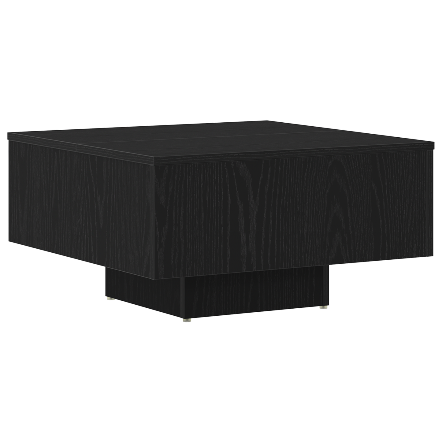Kaffebord I Sort Eg 60X60X31,5 Cm I Konstrueret Træ