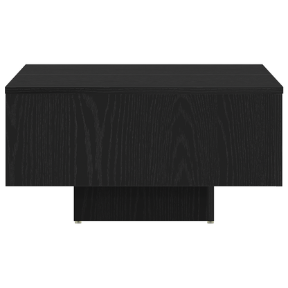 Kaffebord I Sort Eg 60X60X31,5 Cm I Konstrueret Træ