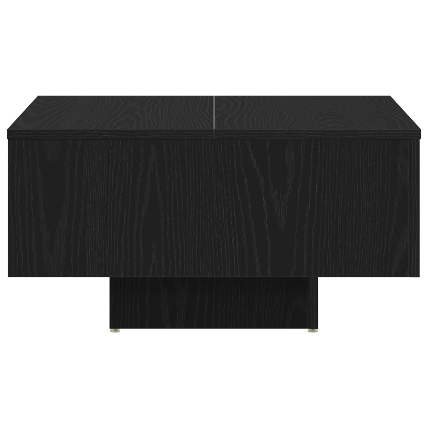 Kaffebord I Sort Eg 60X60X31,5 Cm I Konstrueret Træ