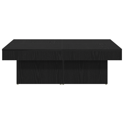Kaffebord Sort Eg 90X90X28 Cm Ingeniørtræ