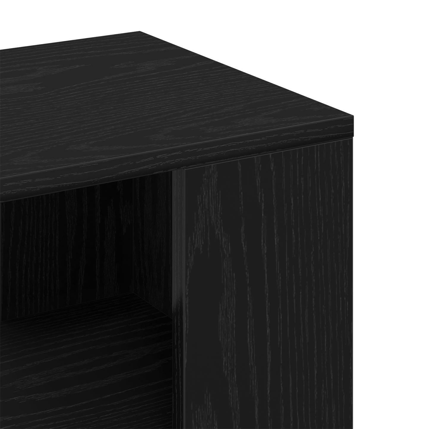 Sidebord Sort Eg 36X30X56 Cm Konstrueret Træ