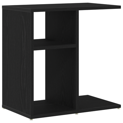 Sidebord, Sort Eg, 50X30X50 Cm, Konstrueret Træ