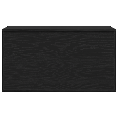 Opbevaringskasse Sort Eg 84 X 42 X 46 Cm Konstrueret Træ