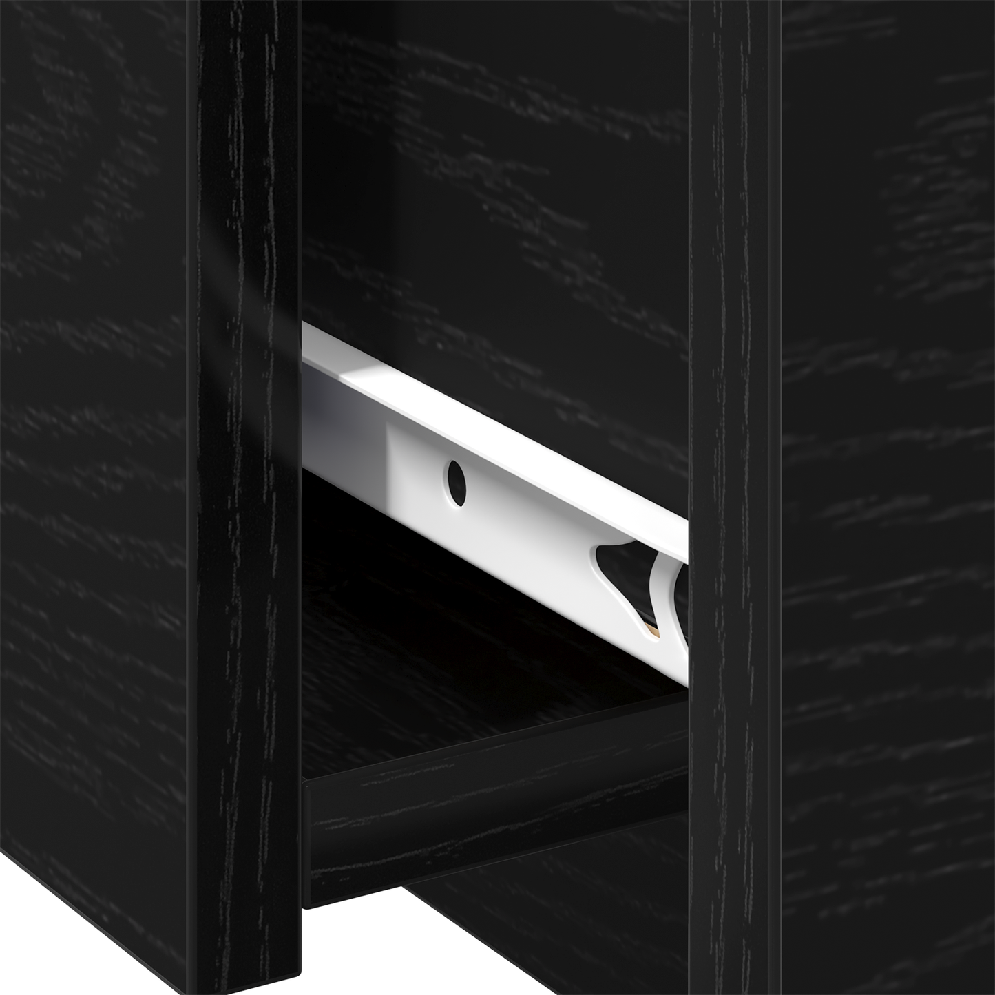 Kaffebord Sort Eg 90X60X31 Cm Bygget Træ