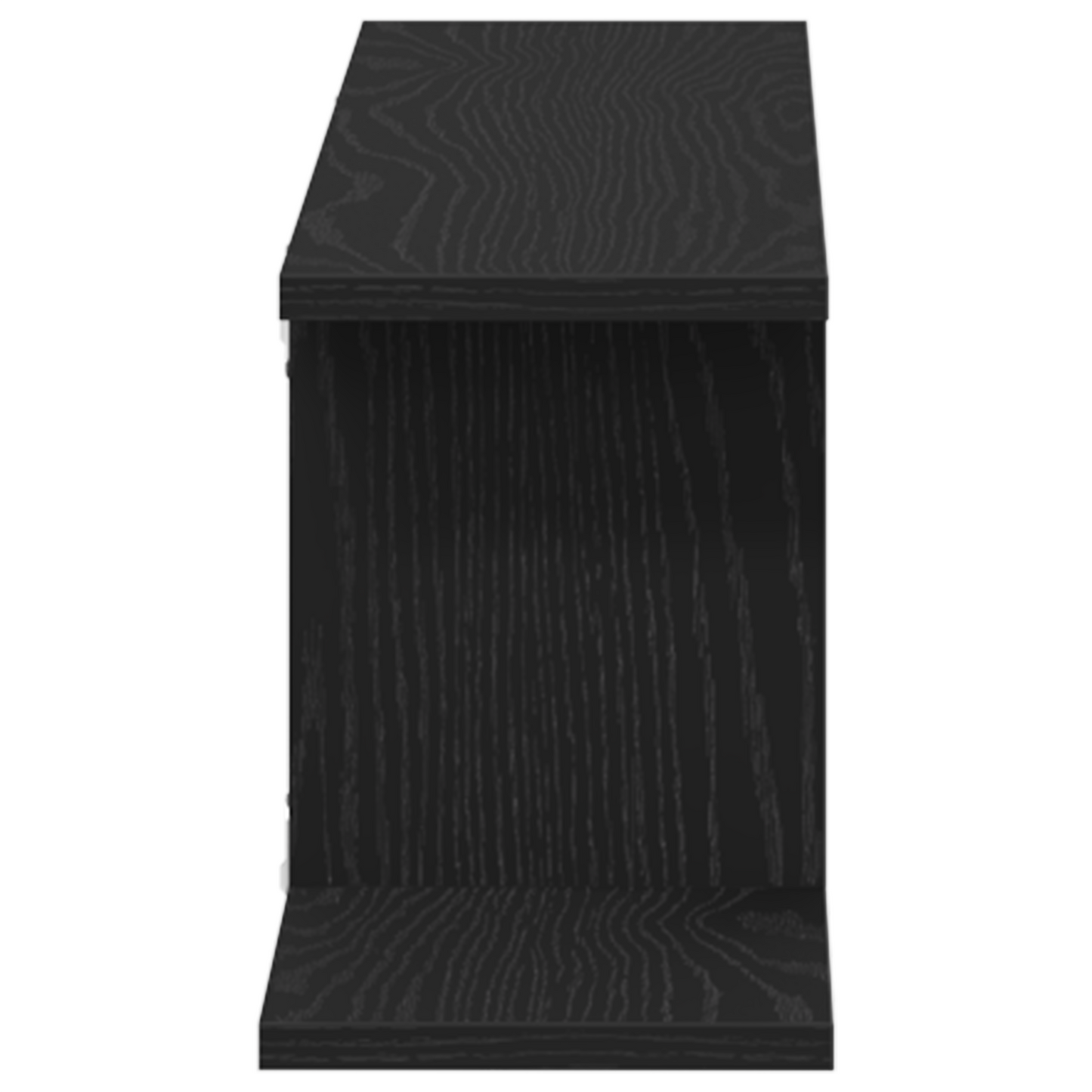 Tv-Hylde Sort Eg 125X18X23 Cm Bygget I Træ