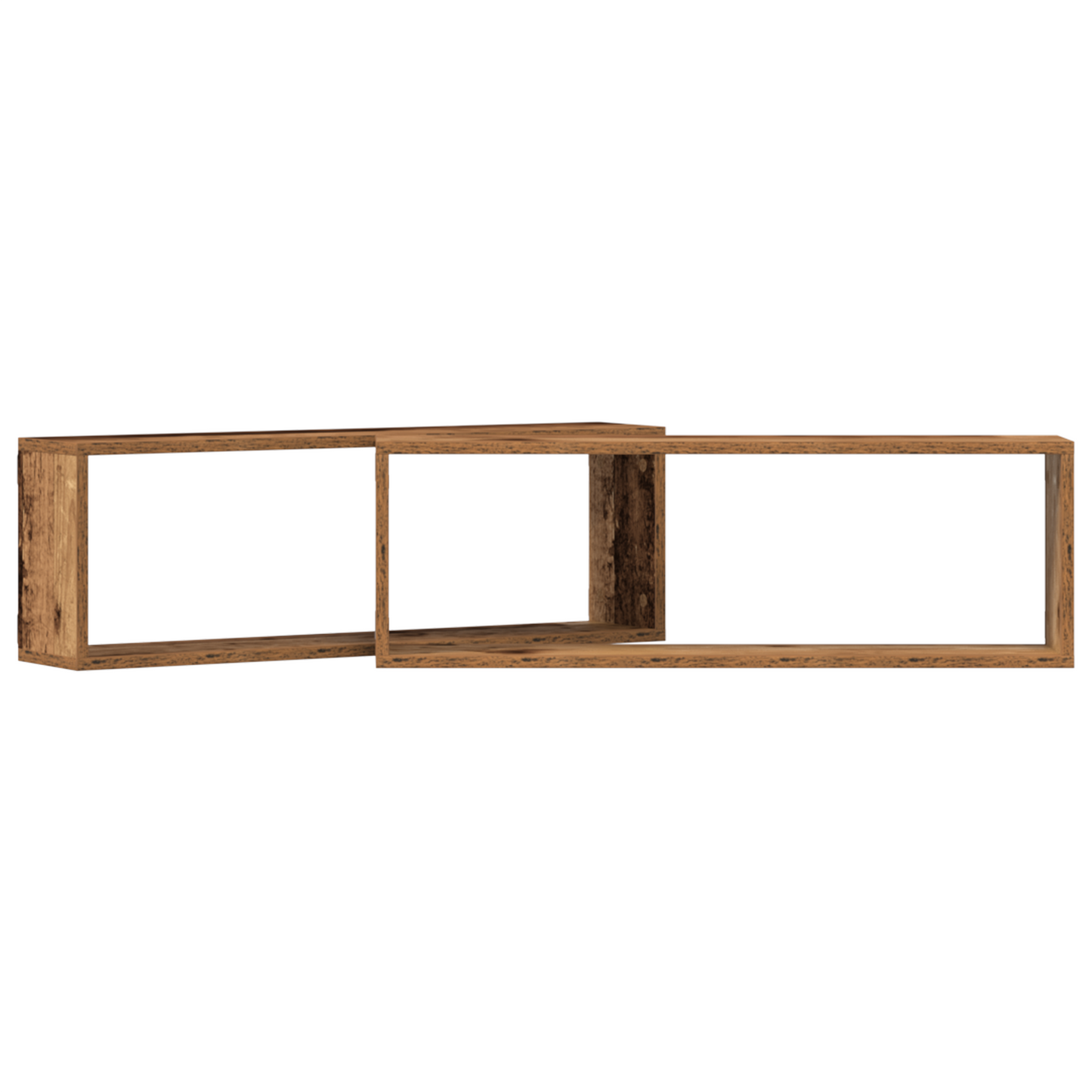 Væghylder 2 Stk Gammelt Træ 80X15X26 Cm Konstrueret Træ