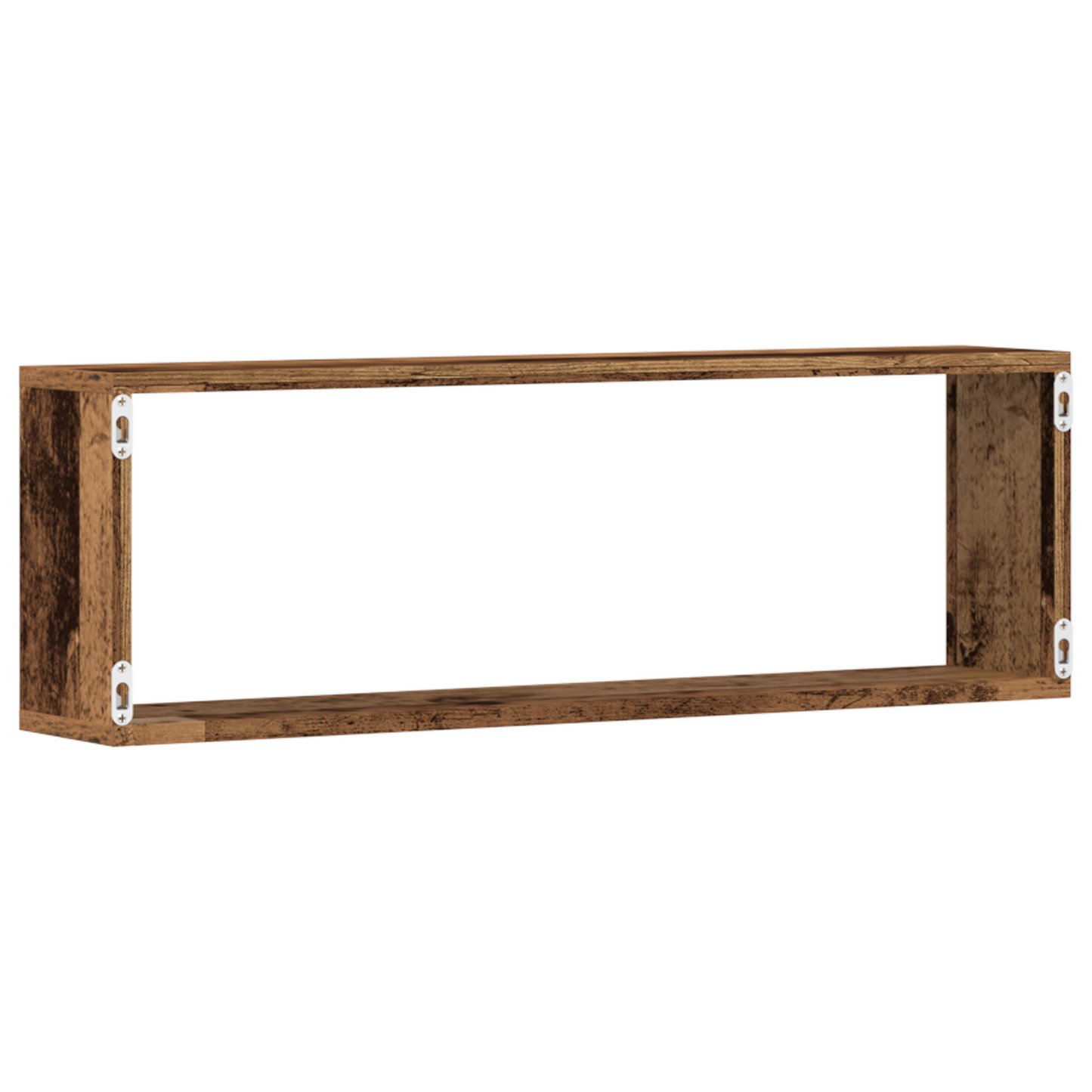 Væghylder 2 Stk Gammelt Træ 80X15X26 Cm Konstrueret Træ