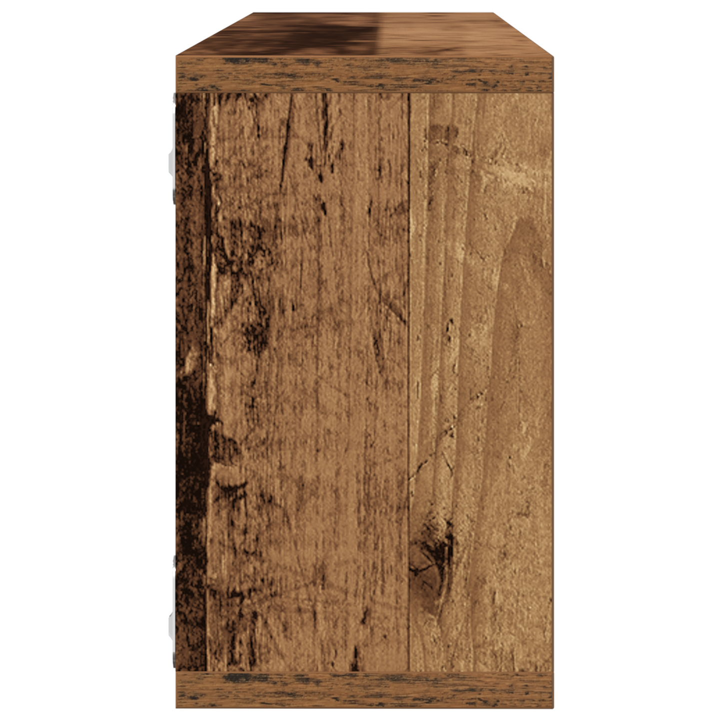Væghylder 2 Stk Gammelt Træ 80X15X26 Cm Konstrueret Træ
