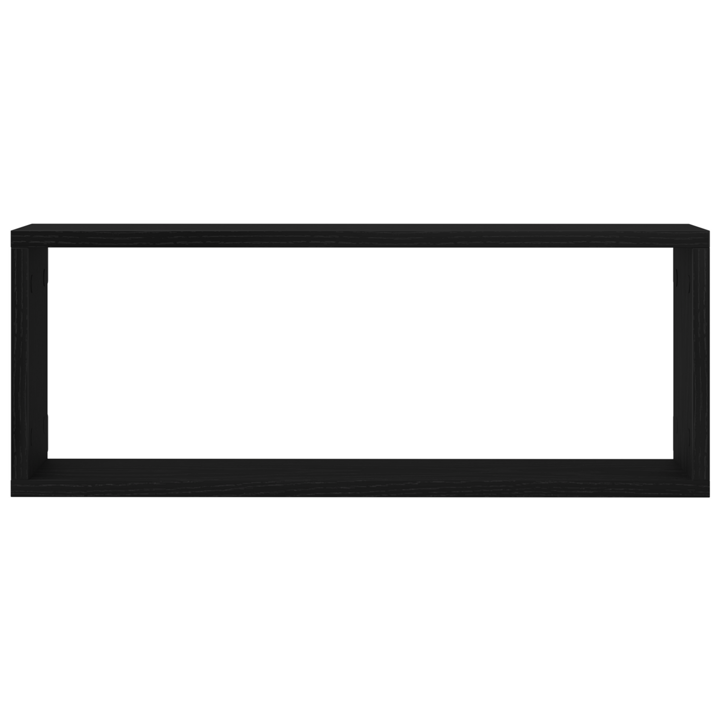 Væghylder Sæt Af 4 - Sort Eg - 60X15X23 Cm - Lavet Af Ingeniørtræ