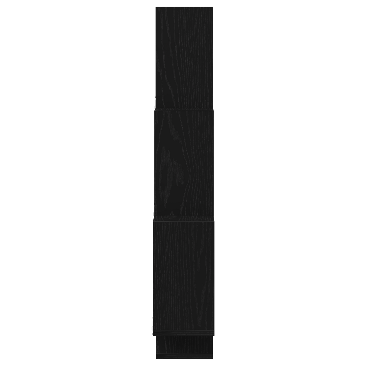 Vægskab Sort Egetræ 78X15X92 Cm Ingeniørtræ